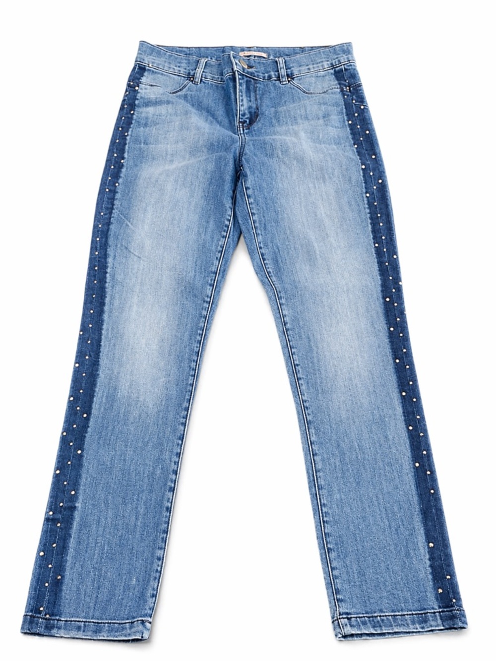 Juicy Couture Studded Side Panel Jeans Medium Wash Straight Leg Denim Boho
